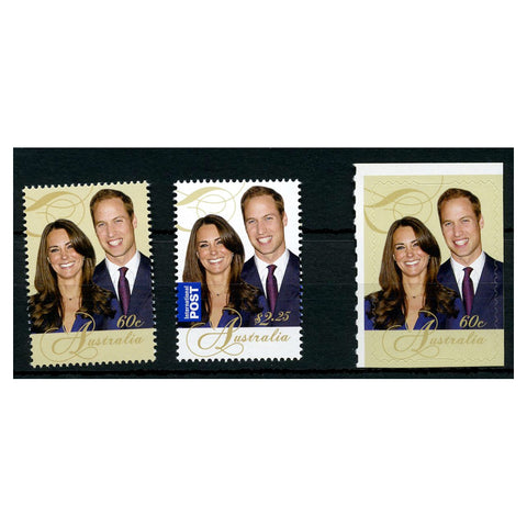 Australia 2011 Royal Wedding (1st issue), u/m. SG3588-89+ 3591