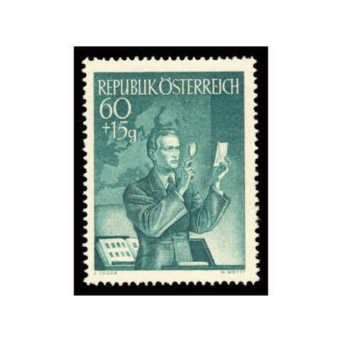 Austria 1950 60+15g Stamp day, lightly mtd mint. SG1222