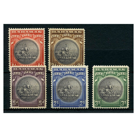 Bahamas 1930 Tercentenary, mtd mint. SG126-30