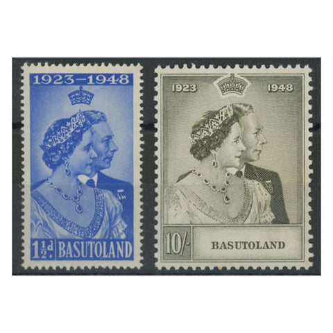 Bautoland 1948 Silver Wedding, u/m, tone spots on gum. SG36-37