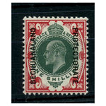 Bechuanaland 1904-13 1/- Green & carmine, fine mtd mint. SG71