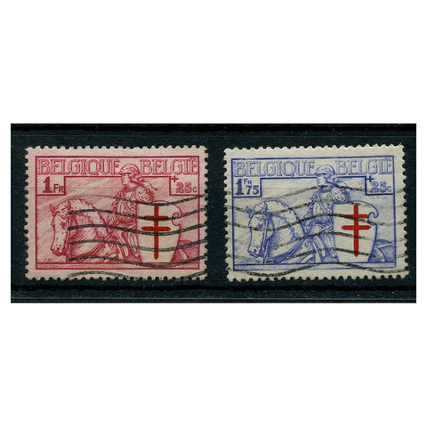 Belgium 1934 Anti-TB fund, fine used. SG674-75