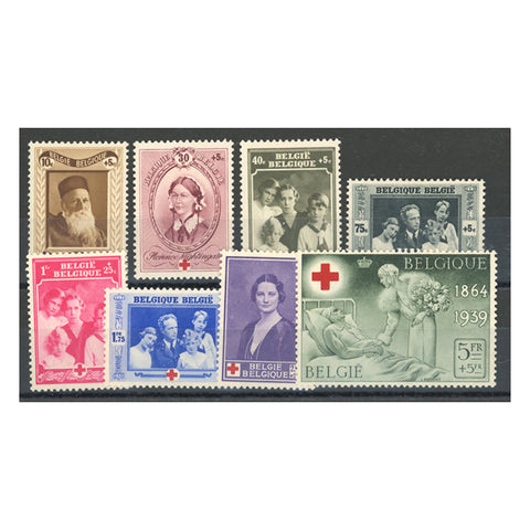Belgium 1939 Red Cross, fine mtd mint. SG839-46