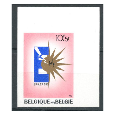 Belgium 1972 10f+5f Epileptic centre, numbered imperf, u/m. SG2288imp