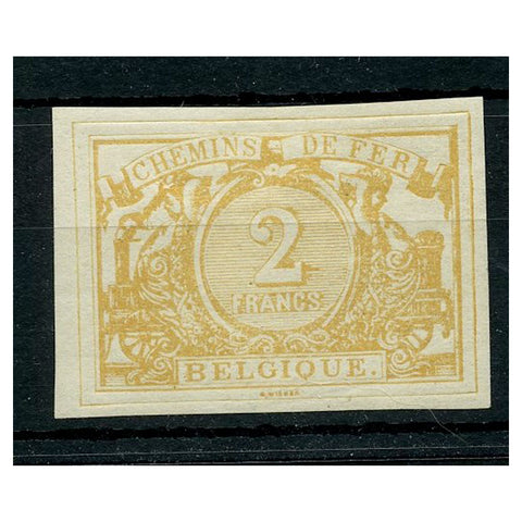 Belgium 1894 2f Buff, IMPERF, reprint, fresh mtd mint. SGP88