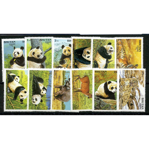 Bhutan 1990 Mammals, mtd mint. SG878-89