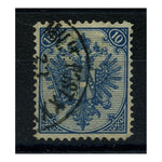 Bosnia 1879-1900 10h Blue, perf 12x12-1/2, cds used. SG50