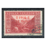 Bosnia 1914 10h Carmine, type C ovpt, good to fine cds used. SG384d