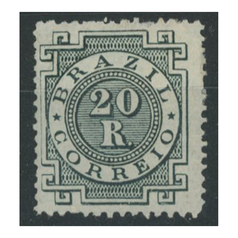 Brazil 1884-88 20r Myrtle green, fresh mtd mint. SG79