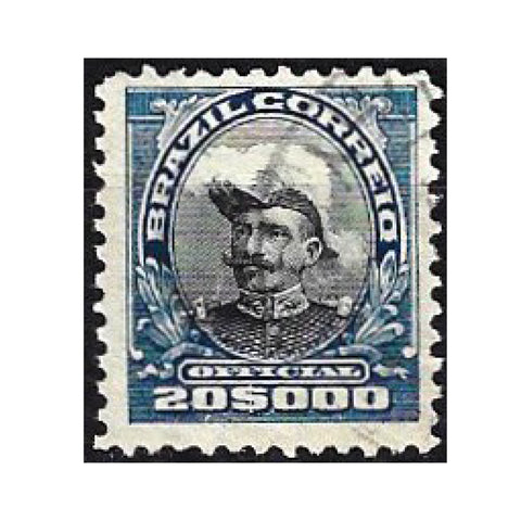 Brazil (Official) 1913 20000r Black & blue, fine used. SGO306