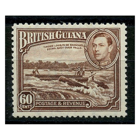 Br Guyana 1938-52 60c Red-brown, fresh mtd mint. SG315
