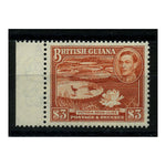 Br Guiana 1938-52 $3 Red-brown, Perf 14 x 13, u/m. SG319b