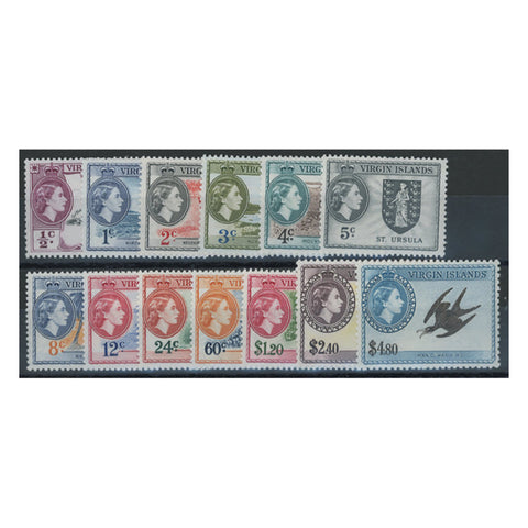 Br. Virgin Is. 1956-62 Pictorial definitive set to $4.80 (13v) mtd mint. SG149-61