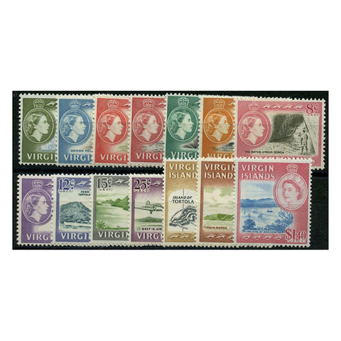 BVIs 1964-68 Pictorial definitive short set to $1.40, lightly mtd mint. SG178-91