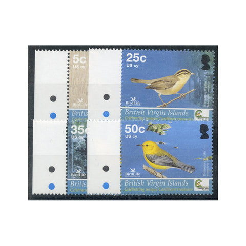 British Virgin Islands  2005 Warblers, u/m SG1167-70 (singles)