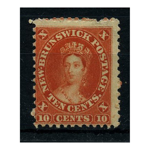 New Brunswick 1860-63 10c Red, fresh mtd mint. SG17