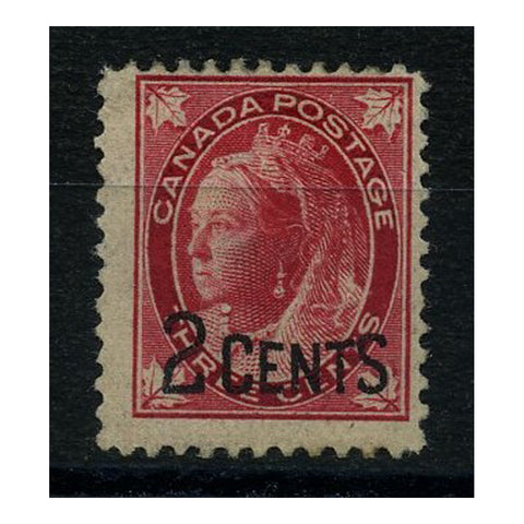 Canada 1899 2c on 3c Both shades, fine mtd mint. SG171-72
