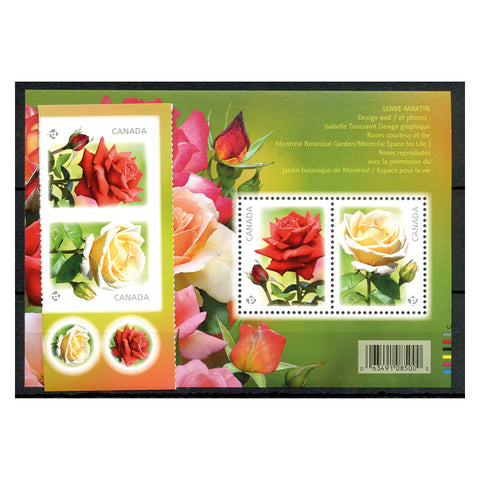 Canada 2014 Roses, u/m SG3025-26+MS3027