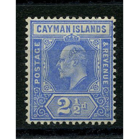 Cayman Is 1908-09 2-1/2d Ultramarine, mtd mint, toned perf. SG27
