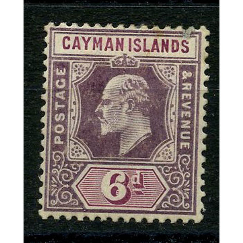 Cayman Is 1908-09 6d Dull purple & violet-purple, mtd mint, tone spots. SG30