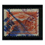 Colombia (SCADTA) 1921-22 2p Dull-orange, good used example displaying vert perf errors. SG26var