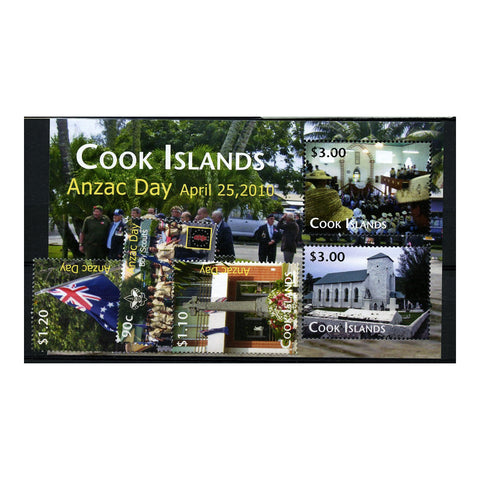 Cook Is 2010 Anzac Day, u/m. SG1566-69+ MS1570