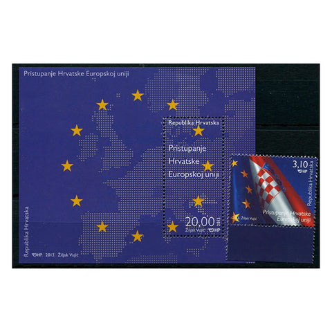 Croatia 2013 European Union, u/m. SG1155+ MS1156