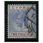 Cyprus 1921-23 2pi Blue & purple, good to fine cds used. SG92