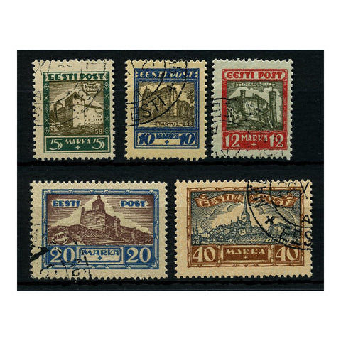 Estonia 1927 Liberation Fund set, cds used. SG62-66