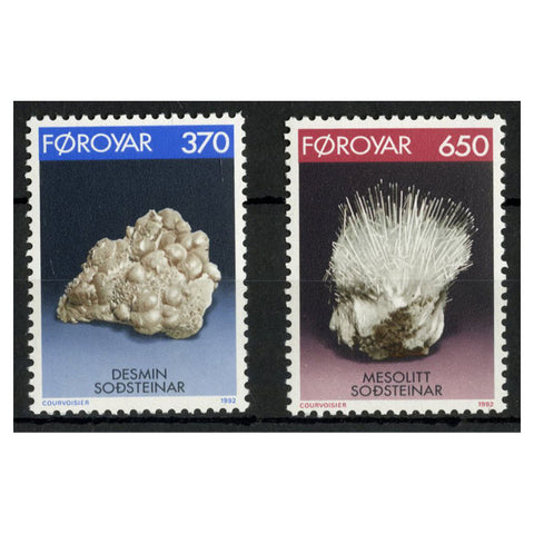 Faroe Is 1992 Minerals, u/m. SG229-30