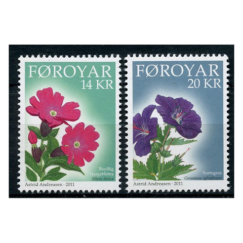 Faroe Is 2011 Flora, u/m. SG642-43