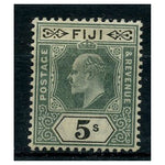 Fiji 1903 5/- Green & black (CA) lightly mtd mint. SG113