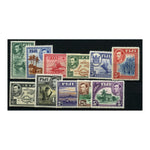 Fiji 1938 Original set to 5/-  (6d minor gum toning), u/m SG249-51, 253, 257-58, 260, 262, 264-66