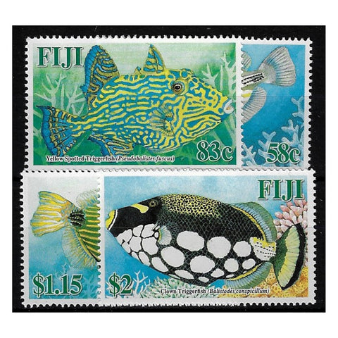 Fiji 2005 Trigger Fish, u/m. SG1263-66