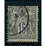 France 1876-85 15c Grey-lilac, cds used, couple of tone spots on rev. SG218