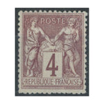 France 1877-90 4c Purple-brown / grey, fine mtd mint. SG252