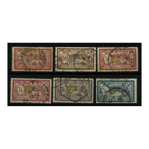 France 1900-06 1st Merson set (less 45c), good to fine used. SG303-08