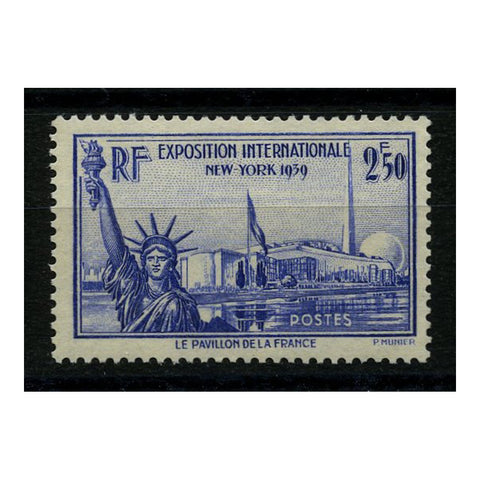 France 1940 2f50 NY World Fair, lightly mtd mint. SG638a