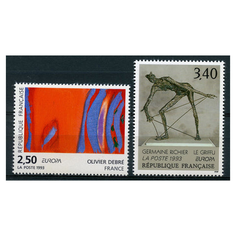 France 1993 Europa - Contemporary Art, u/m. SG3119-20