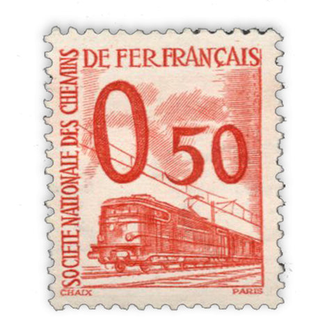 France 1960-67 50c Small parcel rail post, u/m, Maury#70