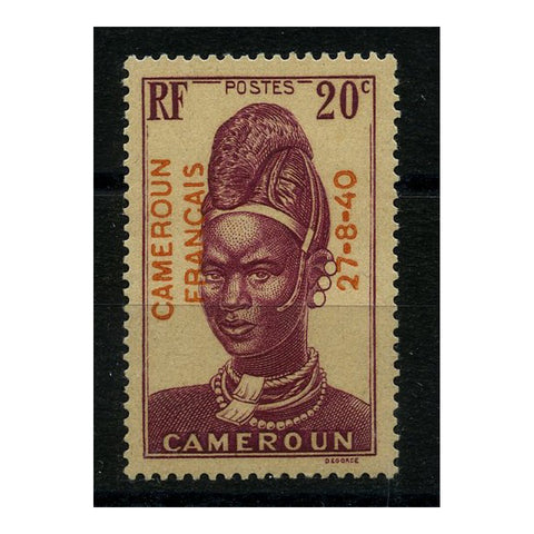 Cameroon 1940 20c Ovpt defin, u/m. SG159