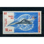 St Pierre 1976 Concorde, mtd mint. SG543