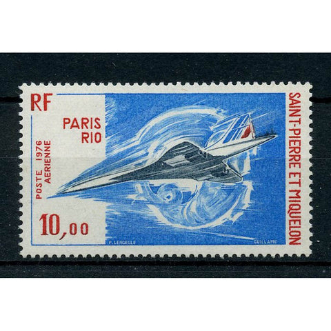 St Pierre 1976 Concorde, mtd mint. SG543