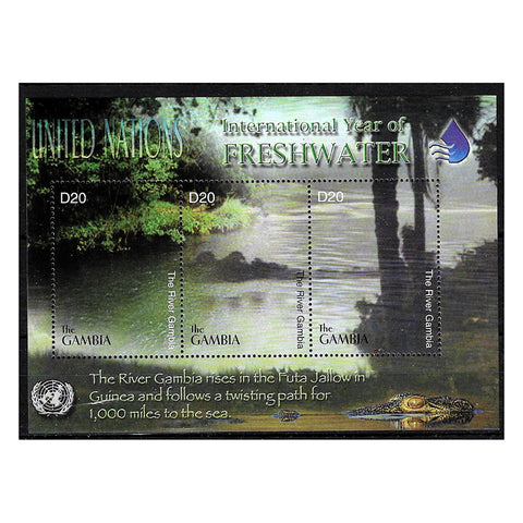Gambia 2003 Year of Freshwater, u/m SGMS4501