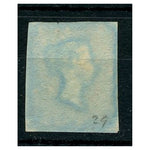 GB 1841 1d Red-brown, near 4 margins, 'REVERSE IVORY HEAD' variety, very fine MX used. SG8hvar