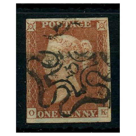 GB 1841 1d Red-brown, 3 margins, fine used with '10' in MX cancel. SG8