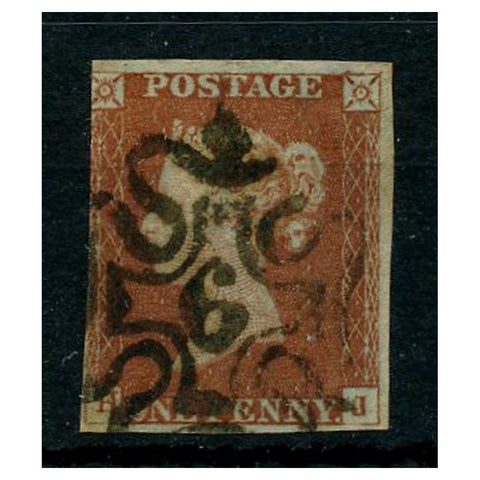 GB 1841 1d Red-brown, 3 margin example fine used with '6' MX cancel. SG8m