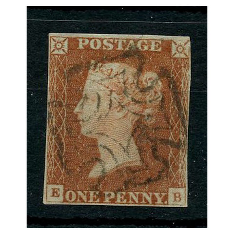 GB 1841 1d Red-brown, 4 margin, fine used with Dublin MX. SG8