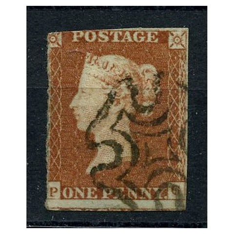 GB 1841 1d Red-brown, near 3 margins, used with tidy MX cancel. SG8