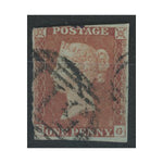 GB 1841 1d Red-brown, plate 78, inverted 'S' variety, near 3 margins, used. SG8var